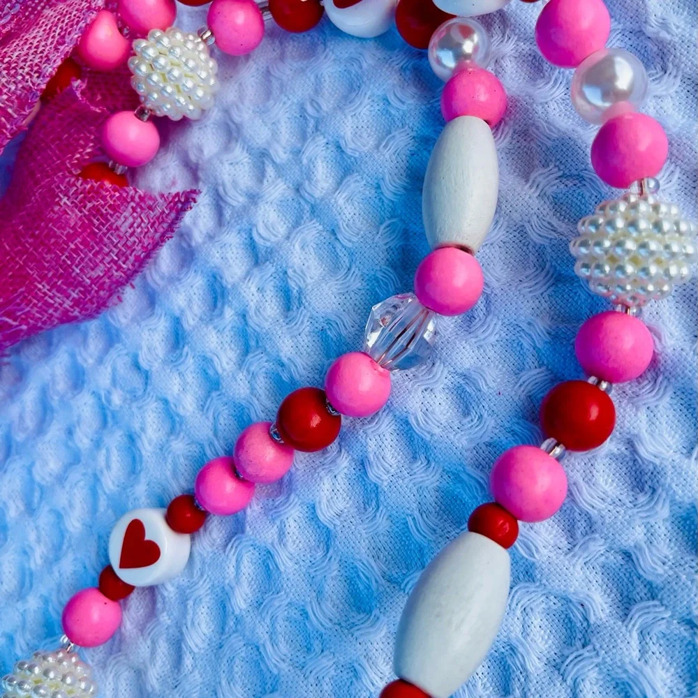 Valentine Beaded Garland